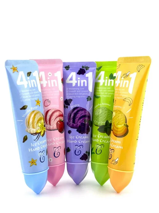 Kawaii Ice Cream Hand Cream Set – (Pack of 5)