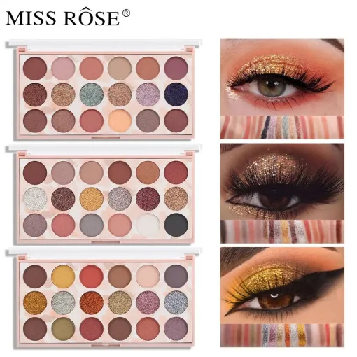 Miss Rose Sparkle & Matte 18 Shade Eyeshadow Collection