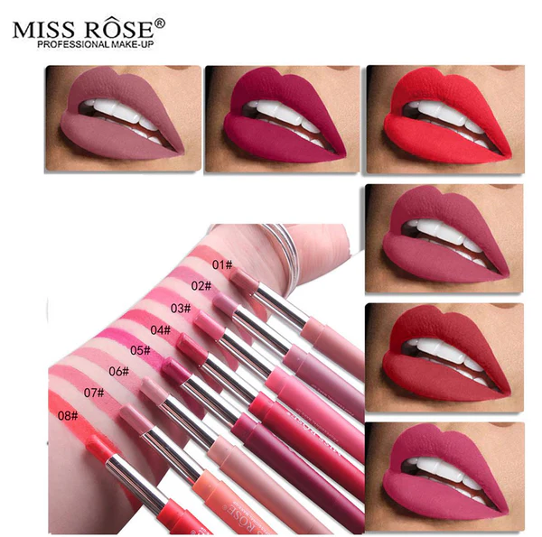 Miss Rose Lipliner+Lipstick (2 in 1)
