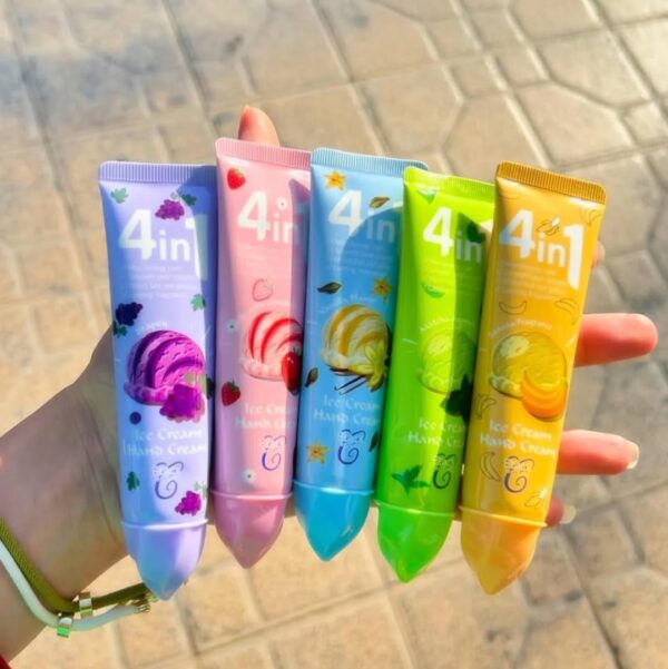 Kawaii Ice Cream Hand Cream Set – (Pack of 5)