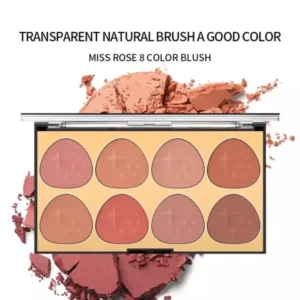Miss Rose Harmony Glow 8 in 1 Blush Palette
