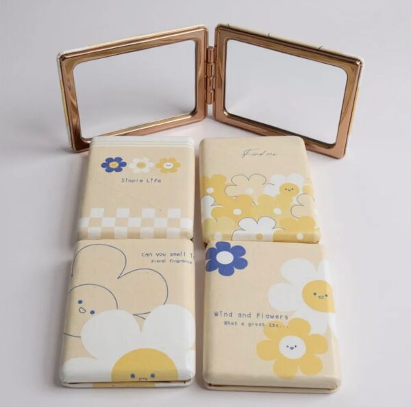 Floral Notebook-Style Compact Mirror (Assorted)