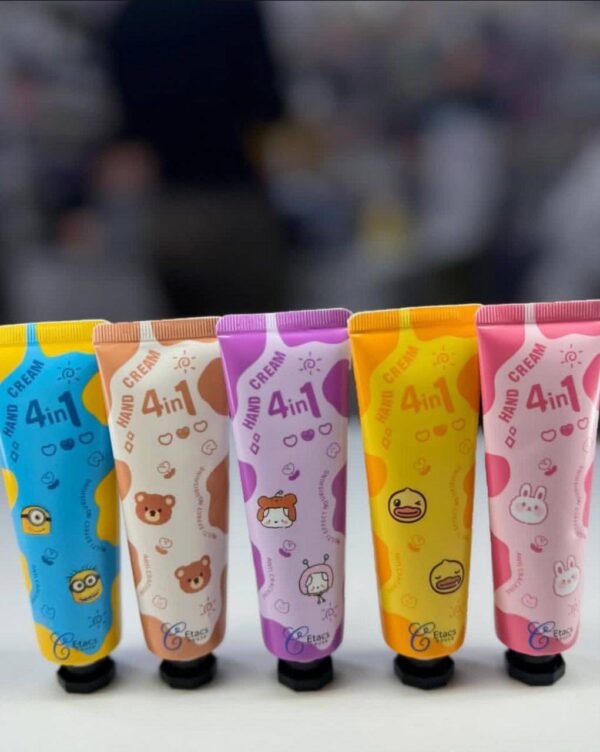 Kawaii Cartoon Friends Hand Cream Set – (Pack of 5)