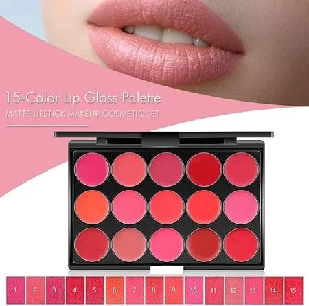 Miss Rose Pro Lip Palette – 15 Colors