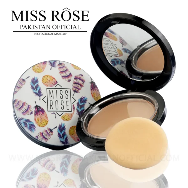 Miss Rose Printed Professional Compact Powder