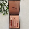 Rose Berry Lip Luxe Trio – Gloss, Balm & Matte Bundle