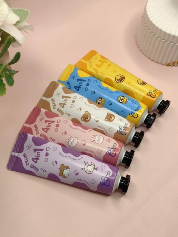 Kawaii Cartoon Friends Hand Cream Set – (Pack of 5)