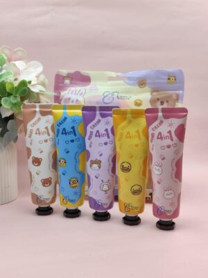 Kawaii Cartoon Friends Hand Cream Set – (Pack of 5)