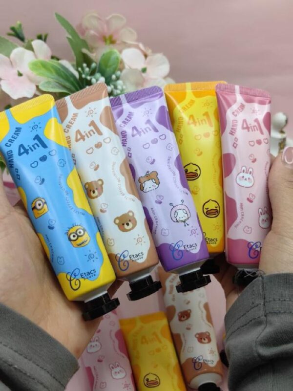 Kawaii Cartoon Friends Hand Cream Set – (Pack of 5)