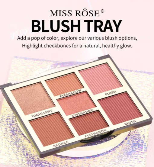 Miss Rose Color Harmony 7 Shade Blush Tray
