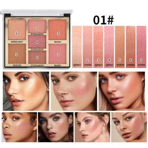 Miss Rose Color Harmony 7 Shade Blush Tray