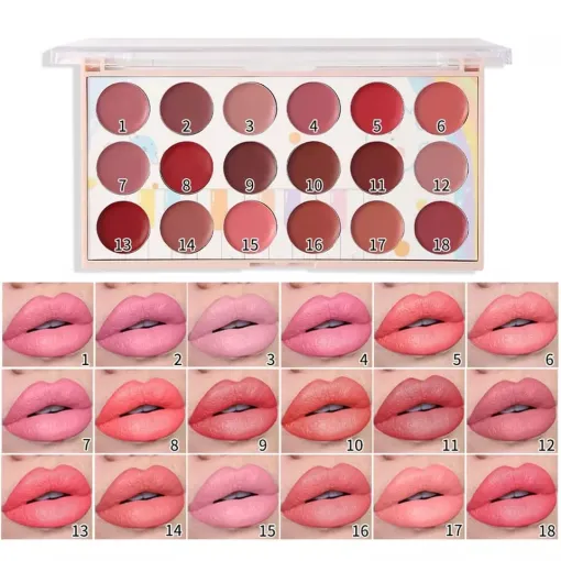 Miss Rose 18 Colors Lipstick Palette