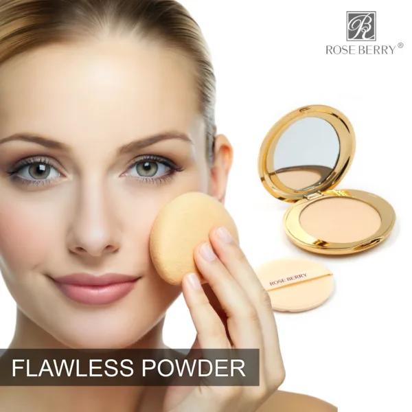 Rose Berry High Coverage Airbrush Flawless Powder Foundation