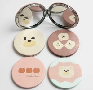 Cute Teddy Round Compact Mirror (Assorted)