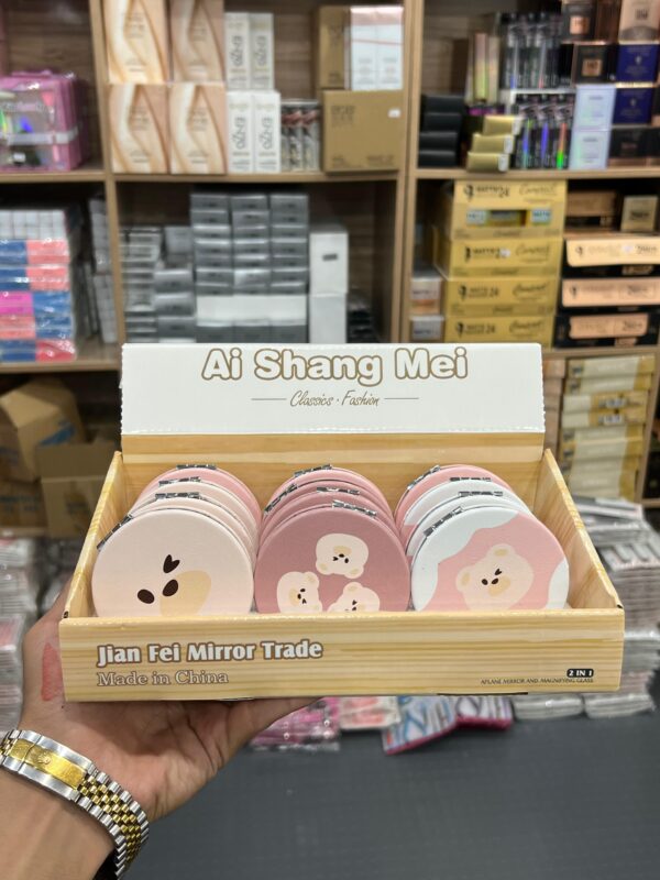 Cute Teddy Round Compact Mirror (Assorted)