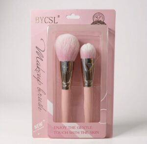 Dual Makeup Brush Set – Highlighter & Blush