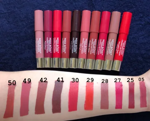 Miss Rose Matte Chubby Lips Crayon Lipstick