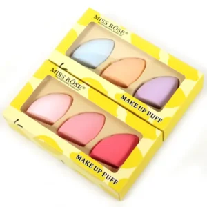 Miss Rose 3 Piece Cut Shape Beauty Puff Set