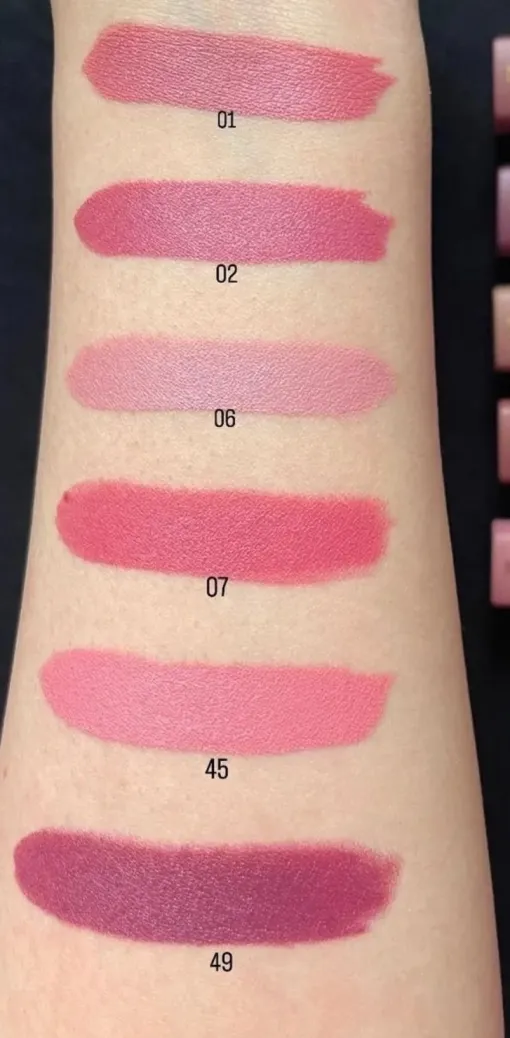 Miss Rose - New Pack of 6 Matte Lipstick