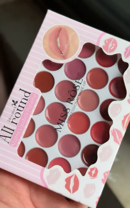 Miss Rose Complete Matte Lip Palette – 24 Shades
