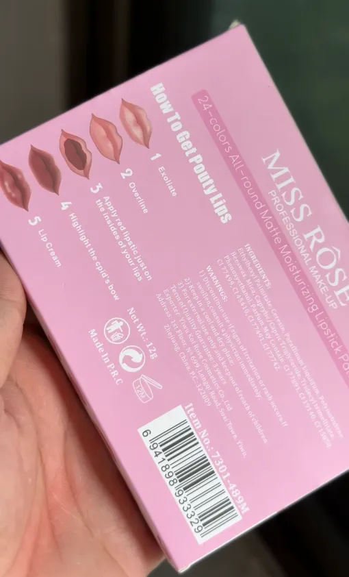 Miss Rose Complete Matte Lip Palette – 24 Shades