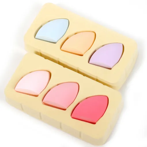 Miss Rose 3 Piece Cut Shape Beauty Puff Set